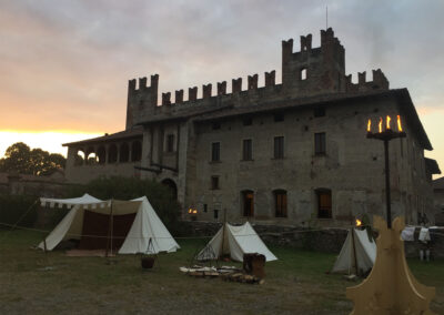 Castello di Malpaga al tramonto